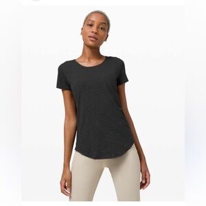 Lululemon Love Crew Fade Sublimado Pigment Dye Tee Top T-shirt Black